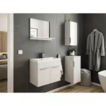 M&ouml;belix WASCHTISCHKOMBI Slimline Wei&szlig; B: 59,5cm