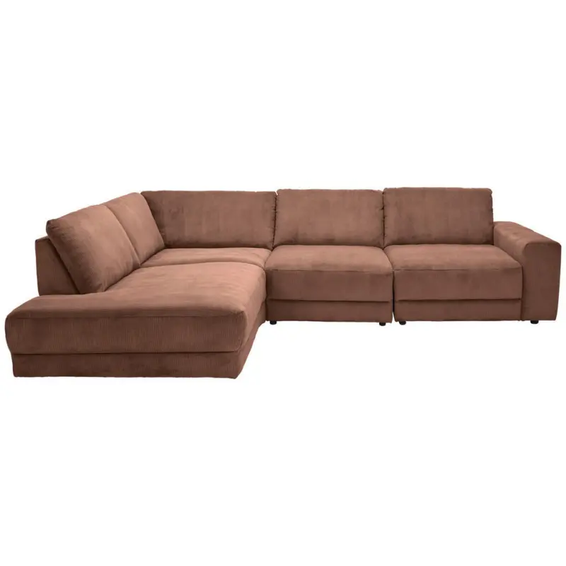 Ecksofa Niels Andersson in Feincord Rostfarben 242/316 cm
