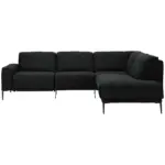 XXXLutz Lauterach - Ihr M&ouml;belhaus bei Bregenz Ecksofa in Flachgewebe Schwarz 260/210 cm