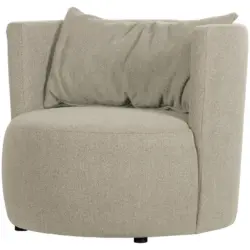 Sessel in Boucl&eacute; Naturfarben