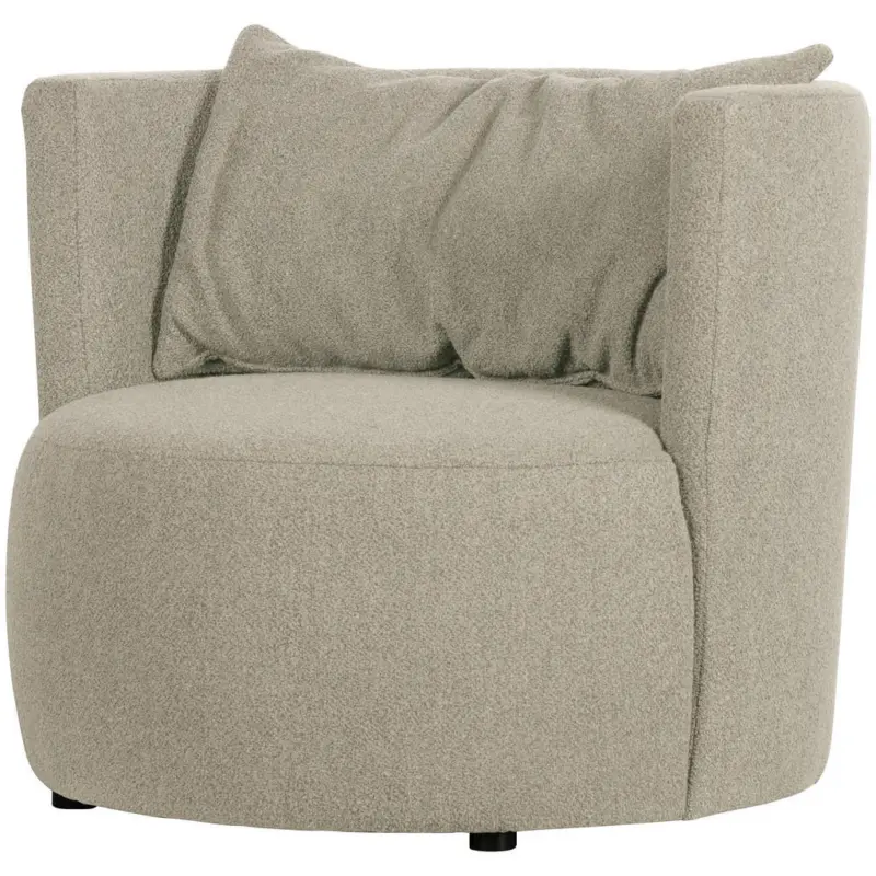 Sessel in Boucl&eacute; Naturfarben