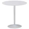 Esstisch 75/75/74 cm Nachbildung Holzwerkstoff rund Wei&szlig;
