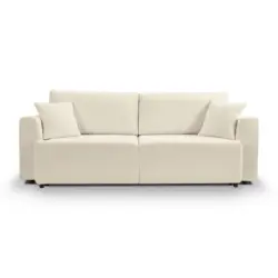 Schlafsofa Point in Webstoff Creme Modern