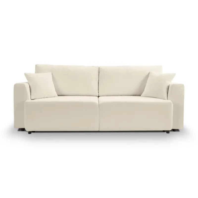 Schlafsofa Point in Webstoff Creme Modern