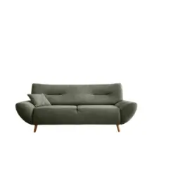 3-Sitzer-Sofa in Chenille Dunkelgr&uuml;n