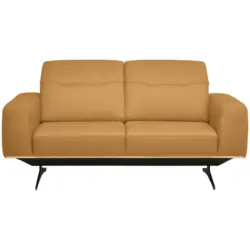 3-Sitzer-Sofa in Echtleder Senfgelb