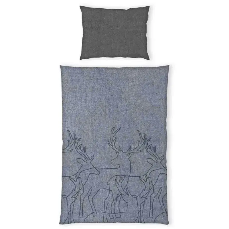 Bettw&auml;sche Tom Tailor Melangeflanell-Bettw&auml;sche Renforc&eacute; 140/200 cm