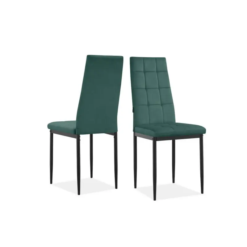Stuhl-Set 2 St&uuml;ck gastro- und objekttauglich Velours