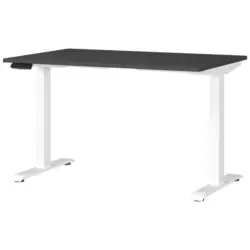 Schreibtisch 120/80/72-118 cm Graphitfarben, Wei&szlig; elektrisch h&ouml;henverstellbar