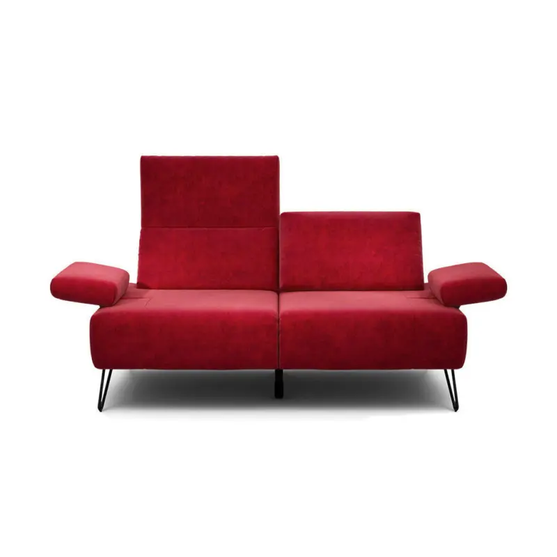 2-Sitzer-Sofa Cosy in Samt Rot