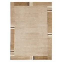 Wollteppich 120/180 cm Sensation Silk Lakir Hellbraun