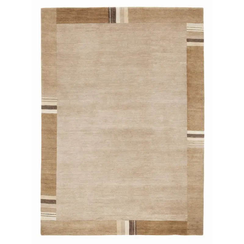 Wollteppich 120/180 cm Sensation Silk Lakir Hellbraun