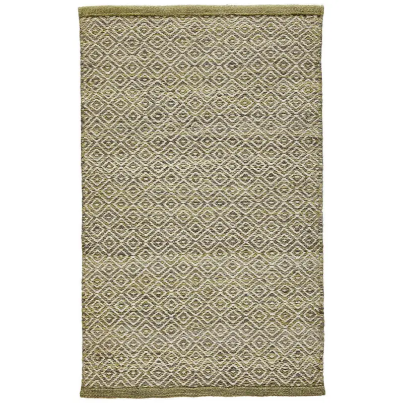 Handwebteppich 70/130 cm Jupiter Gr&uuml;n