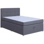 M&ouml;belix Boxspringbett Royal 140x200 Hellgrau