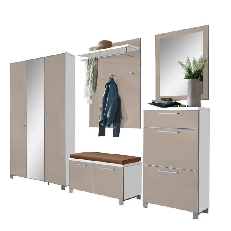 Garderobe 6-teilig in 245/195/40 cm