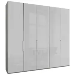Dreht&uuml;renschrank in Grau, Wei&szlig;