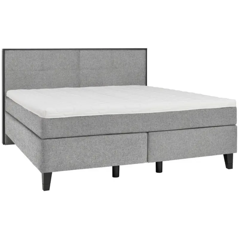Boxspringbett 200/200 cm in Taupe