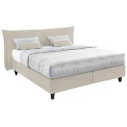 Boxspringbett 180/200 cm in Beige