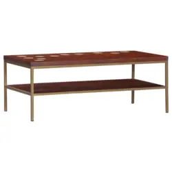 Couchtisch in Holz, Metall 120/60/45 cm
