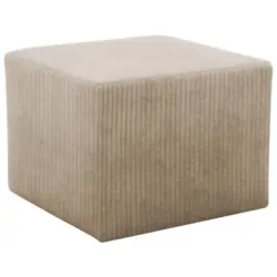 Hocker in Textil Taupe