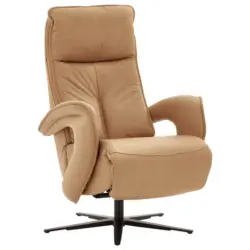 Relaxsessel in Leder Dunkelgelb