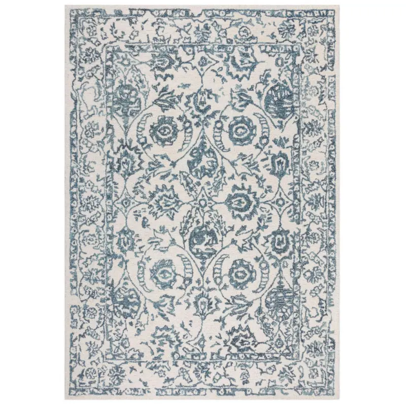Wollteppich 160/230 cm Wool Loop Wei&szlig;