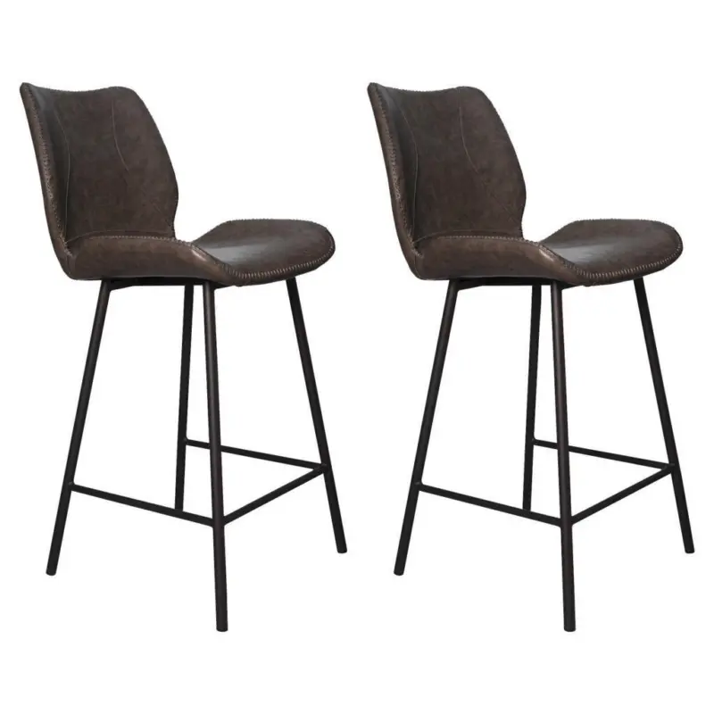 Barhocker-Set in Anthrazit