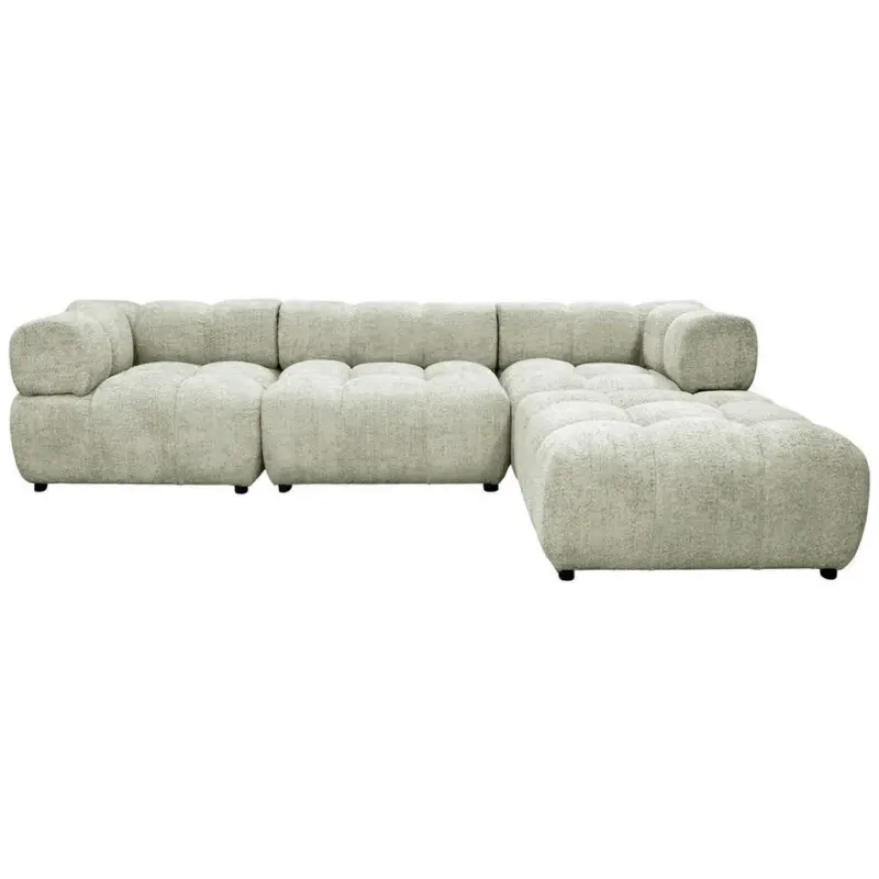 Ecksofa ZAK in Boucl&eacute; Beige 280/186 cm