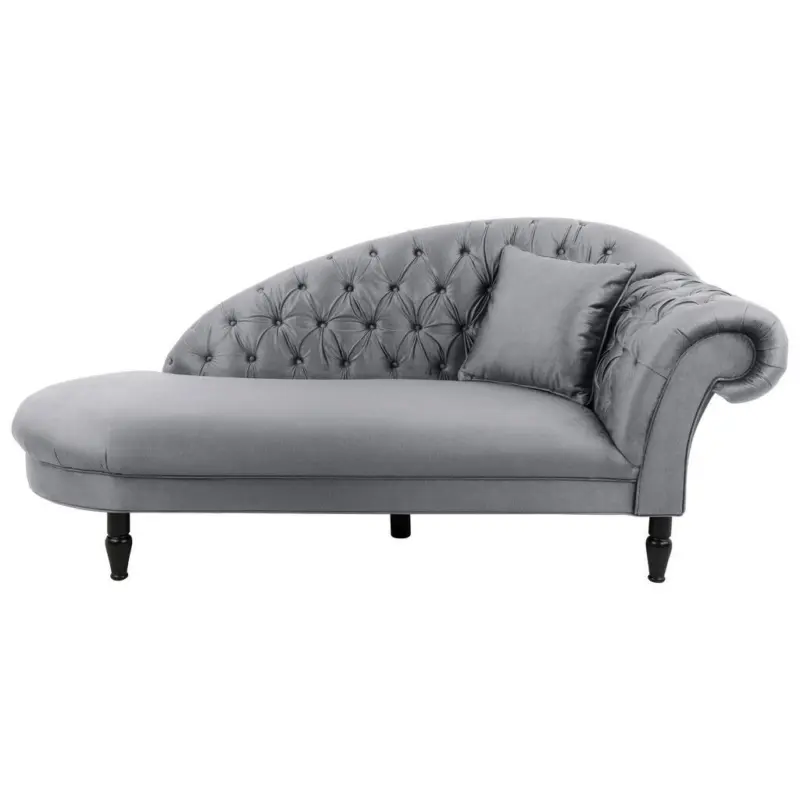 R&eacute;camiere in Velours Grau