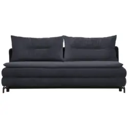 Schlafsofa in Flachgewebe Anthrazit