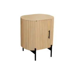 Nachtk&auml;stchen 50/60/40 cm in massiv Mangoholz Naturfarben, Schwarz