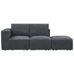 Sofa Tivio in Fleece Dunkelgrau