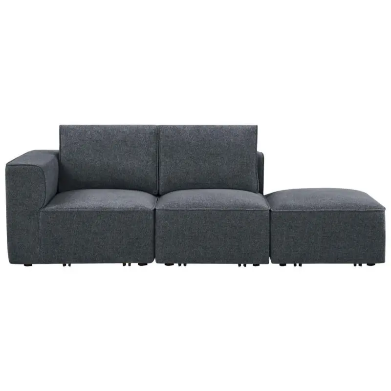 Sofa Tivio in Fleece Dunkelgrau