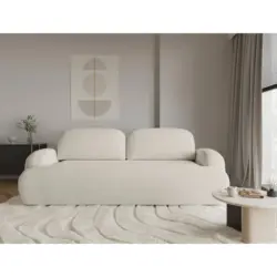 3-Sitzer-Sofa Sevilla Plus in Boucl&eacute; Creme