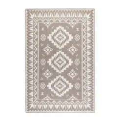 Outdoorteppich 160/230/230 cm Gemini Wei&szlig;, Cappuccino