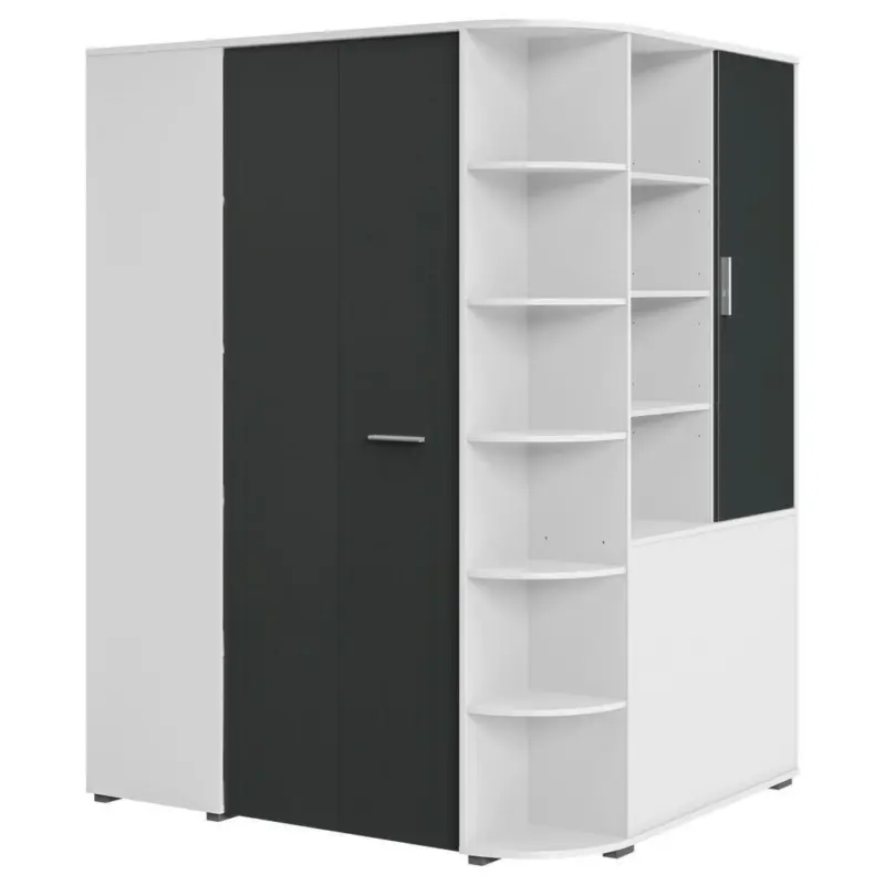 Begehbarer Eckschrank 124/199/148 cm