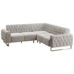 XXXLutz Lauterach - Ihr M&ouml;belhaus bei Bregenz Ecksofa in Velours Beige 264/264 cm