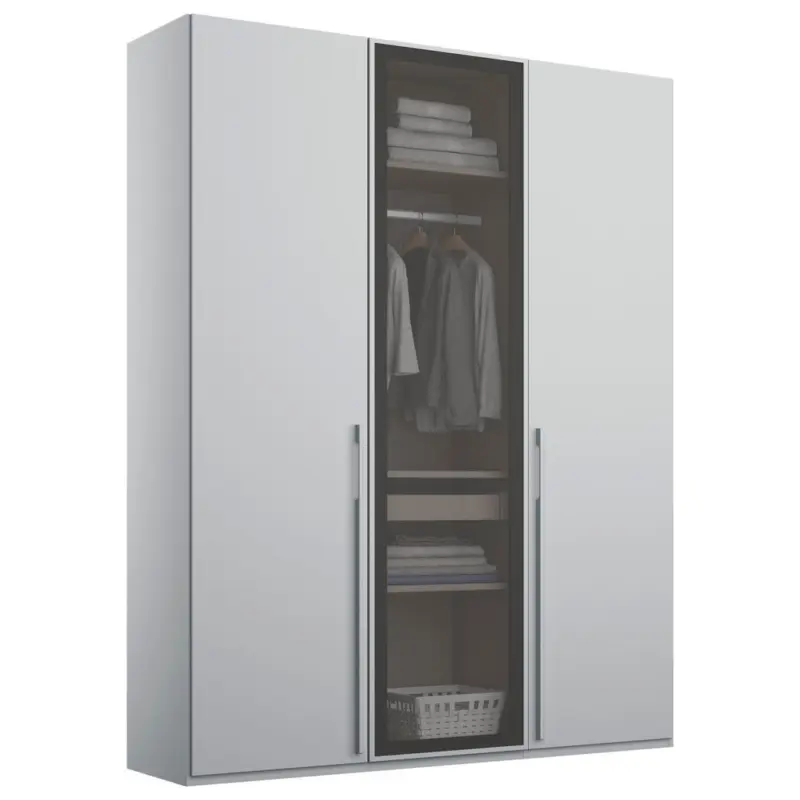 Dreht&uuml;renschrank in Grau, Hellgrau