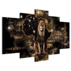 Leinwandbild Abstraktes, Tiere 200/100/1,2 cm