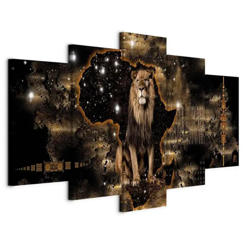 Leinwandbild Abstraktes, Tiere 200/100/1,2 cm