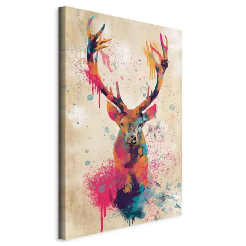 Leinwandbild Abstraktes, Tiere 60/90/1.2 cm
