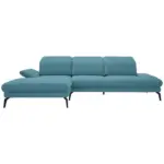 XXXLutz Lauterach - Ihr M&ouml;belhaus bei Bregenz Ecksofa in Flachgewebe Blau 180/289 cm