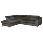 XXXLutz Lauterach - Ihr M&ouml;belhaus bei Bregenz Ecksofa in Webstoff Dunkelgrau 208/245 cm