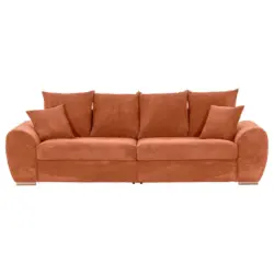Bigsofa in Cord Rostfarben
