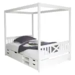 XXXLutz Lauterach - Ihr M&ouml;belhaus bei Bregenz Himmelbett 140/200 cm in Wei&szlig;