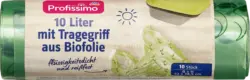 Saci menajeri din bio-folie cu m&acirc;nere, 10 L