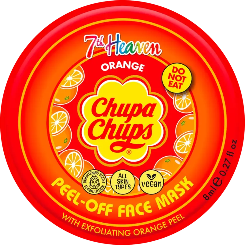 Chupa Chups mască de față pentru copii cu portocale