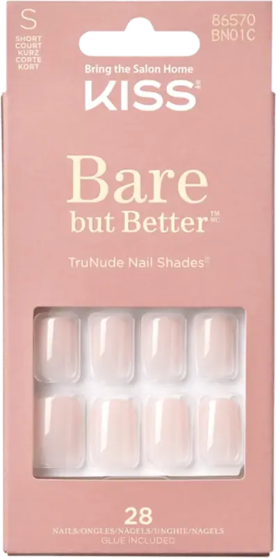 Bare But Better unghii false NUDIES SHORT SQUOVAL