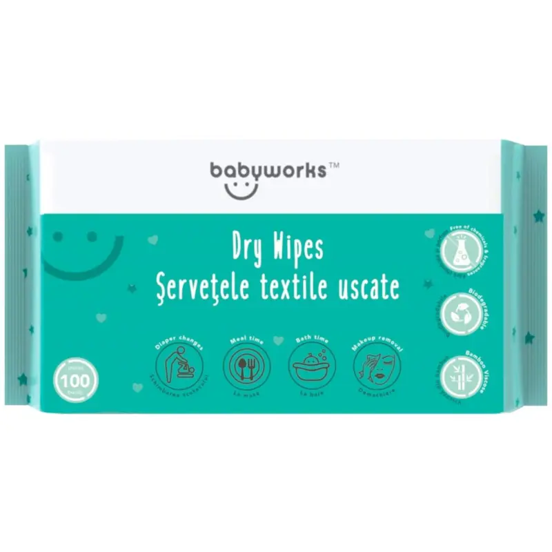 Servetele textile uscate biodegradabile