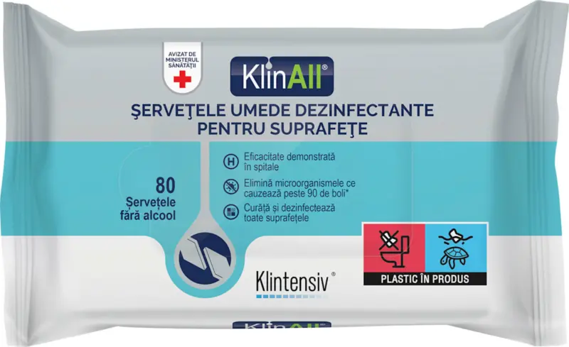 Șervețele umede dezinfectante pentru suprafețe